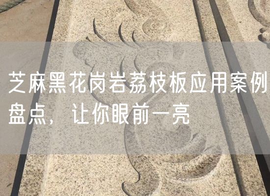 芝麻黑花崗巖荔枝板應(yīng)用案例盤點(diǎn)，讓你眼前一亮