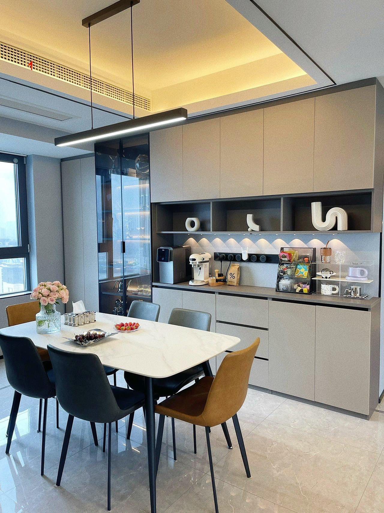 巖板背景墻有拼接縫隙，如何處理更加美觀(圖2)