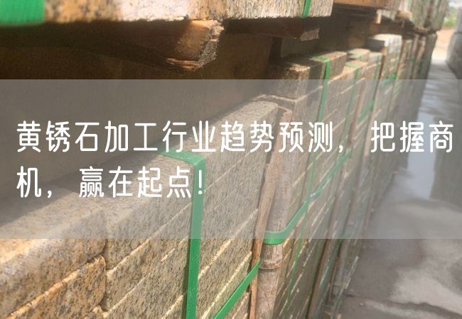 黃銹石加工行業(yè)趨勢預(yù)測，把握商機(jī)，贏在起點！