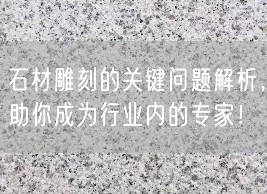 石材雕刻的關(guān)鍵問(wèn)題解析，助你成為行業(yè)內(nèi)的專家！