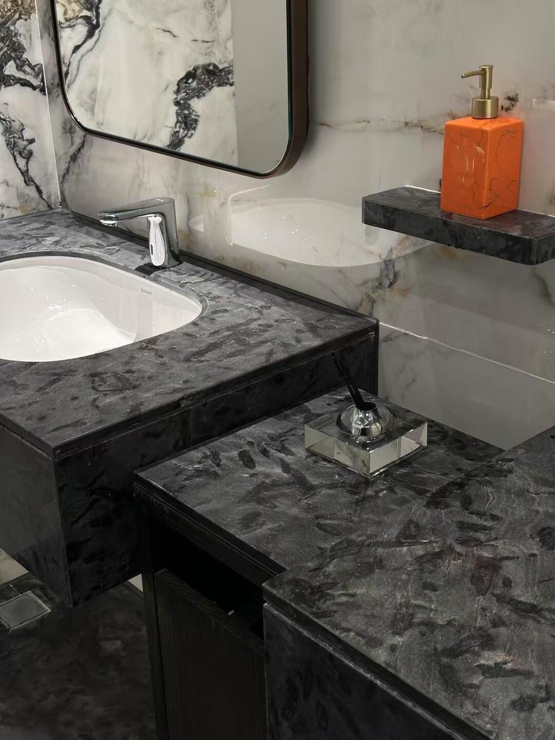 安哥拉黑大理石批發(fā)廠家供應(yīng)光面石材