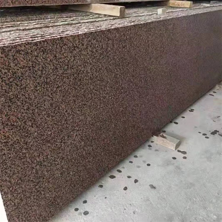 紅色石材將軍紅大理石不同表面處理方式